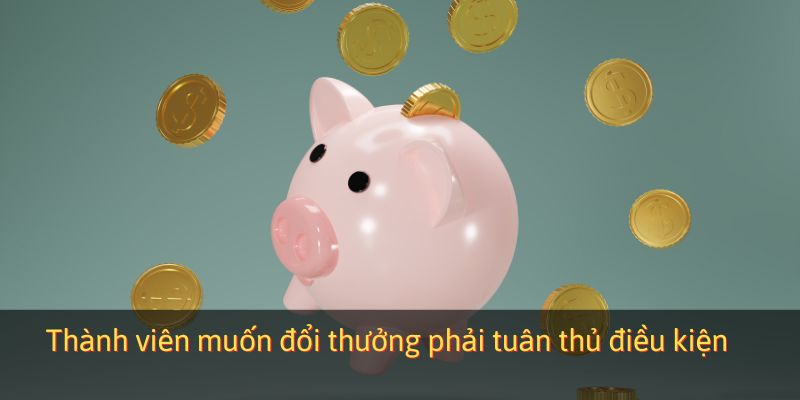 Thành viên muốn đổi thưởng phải tuân thủ điều kiện