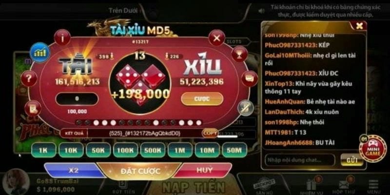 Hướng dẫn luật chơi tài xỉu online MD5
